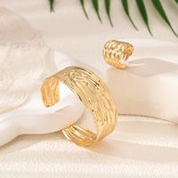 Classical Solid Color Classic Style Irregular 14K Gold Plated Alloy Wholesale Jewelry Set main image 4