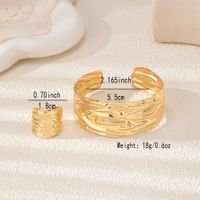 Classical Solid Color Classic Style Irregular 14K Gold Plated Alloy Wholesale Jewelry Set main image 2