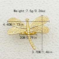 304 Stainless Steel 14K Gold Plated Elegant Exaggerated Simple Style Plating Heart Shape Dragonfly Natural Stone Zircon Rings sku image 2