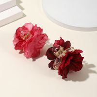 Women's Lady Sweet Flower Plastic Hair Claws main image 1