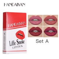 4 Packs Of Fashionable Matte Velvet Small Cigarettes Not Easy To Fade Lipstick sku image 4
