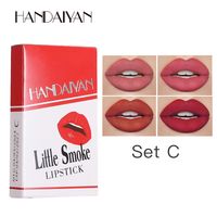 4 Packs Of Fashionable Matte Velvet Small Cigarettes Not Easy To Fade Lipstick sku image 6