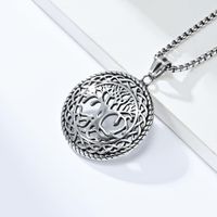 Simple Style Crack 304 Stainless Steel Rhinestones 18K Gold Plated Unisex Pendant Necklace main image 3
