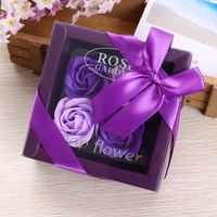 4 Roses Savon Fleur Qixi Jour De Valentine Événement D'entreprise Promotion Cadeau D'anniversaire Croix-frontière Cadeau Présent Pour Client sku image 3
