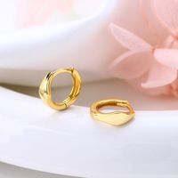 1 Pair Simple Style Round Plating Sterling Silver Earrings main image 8