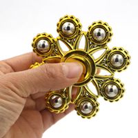 Plastic Plating Five /six/eight Beads Fidget Spinner Pressure Reduction Toy sku image 4