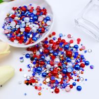 1 Set Resin Rhinestone Round Beads main image 9