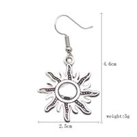 1 Pair Hip-Hop Retro Punk Sun Moon Plating Alloy Drop Earrings main image 2