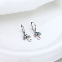 1 Pair Novelty Simple Style Umbrella Enamel Sterling Silver Drop Earrings main image 10