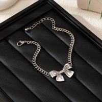 Wholesale Jewelry Cute Romantic Sweet Bow Knot Alloy Bowknot Bracelets sku image 1