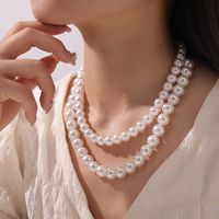 Elegant Classic Style Korean Style Round Artificial Pearl Imitation Pearl Beaded Women's Necklace main image 9