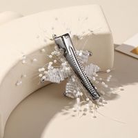 Women's Elegant Bridal Streetwear Flower Artificial Crystal Beaded Hair Clip main image 7
