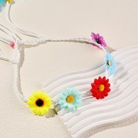 Women's Vacation Bohemian Pastoral Feather Flower Artificial Feather Rope Hair Band main image 6