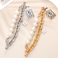 Cute Flower Arylic Alloy Plating Mobile Phone Chain main image 1