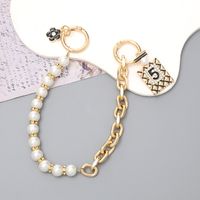 Cute Flower Arylic Alloy Plating Mobile Phone Chain sku image 3