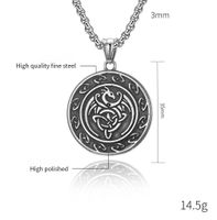 Casual Retro Symbol 304 Stainless Steel 18K Gold Plated Unisex Pendant Necklace main image 2