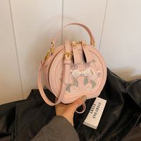 Women's Pu Leather Printing Solid Color Elegant Zipper Handbag main image 4