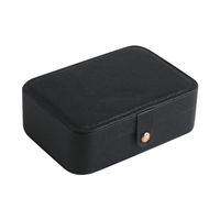 Basic Geometric Solid Color Pu Leather Jewelry Boxes sku image 2