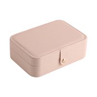 Basic Geometric Solid Color Pu Leather Jewelry Boxes sku image 4