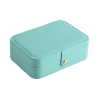 Basic Geometric Solid Color Pu Leather Jewelry Boxes sku image 1