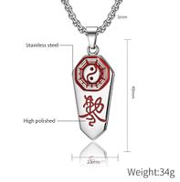 304 Stainless Steel Chinoiserie Ethnic Style Gossip Pendant Necklace main image 2