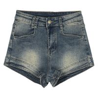 Women's Holiday Daily Streetwear Solid Color Shorts Distressed Washed Jeans Straight Pants main image 3
