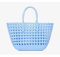 Women's Large PVC Solid Color Vacation Classic Style Bucket Open Handbag main image 5
