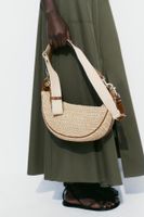 Women's Medium Straw Solid Color Vacation Streetwear Weave Magnetic Buckle Underarm Bag main image 1