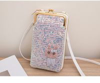 Women's Cartoon Solid Color Pu Leather Sequins Lock Clasp Wallets main image 9