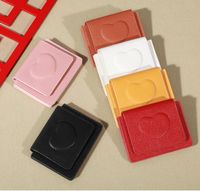 Women's Heart Shape Solid Color Pu Leather Flip Cover Wallets main image 3