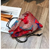 Women's Small Satin Solid Color Vintage Style Hollow Lock Clasp Crossbody Bag main image 5
