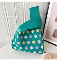 Women's Medium Polyester Polka Dots Vintage Style Square Open Handbag main image 3