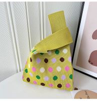 Women's Medium Polyester Polka Dots Vintage Style Square Open Handbag main image 5