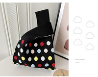 Women's Medium Polyester Polka Dots Vintage Style Square Open Handbag main image 4