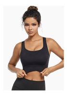 Simple Style Sports Solid Color Nylon Active Tops Bralette main image 4