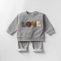 Lindo Letra Algodón Conjuntos De Ropa Para Niños sku image 9