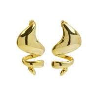 1 Pair Elegant French Style Irregular Plating Brass Drop Earrings sku image 1