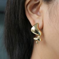1 Pair Elegant French Style Irregular Plating Brass Drop Earrings main image 3