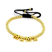Copper 18K Gold Plated Casual Letter Zircon Necklace sku image 5