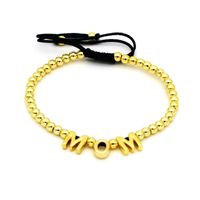 Copper 18K Gold Plated Casual Letter Zircon Necklace sku image 4