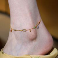 Simple Style Solid Color Copper Women's Anklet main image 1