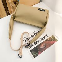 Unisex Medium CK Derm Solid Color Streetwear Zipper Crossbody Bag main image 7