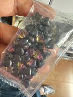 50 PCS/Package 8 * 8mm Hole 1~1.9mm Glass Heart Shape Beads sku image 15