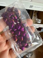 50 PCS/Package 8 * 8mm Hole 1~1.9mm Glass Heart Shape Beads sku image 21