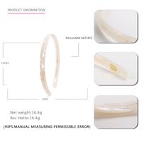 Women's Simple Style Classic Style Color Block Acetic Acid Sheets Hair Band sku image 1