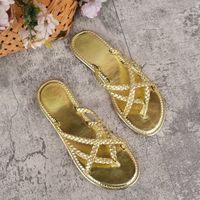 Women's Casual Solid Color Open Toe Slides Slippers sku image 3