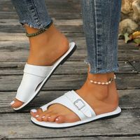 Women's Casual Solid Color Open Toe Slides Slippers sku image 5