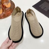Women's Vintage Style Solid Color Round Toe Flats main image 6