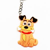 Cartoon Style Animal PVC Unisex Bag Pendant Keychain sku image 1