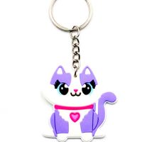 Cartoon Style Animal PVC Unisex Bag Pendant Keychain sku image 4